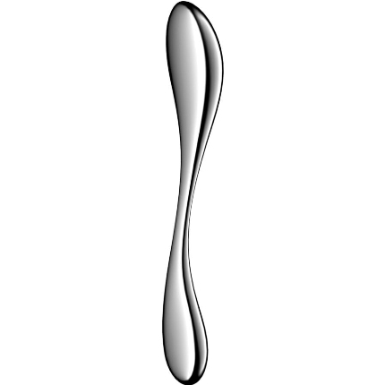 satisfyer - star force 3 stainless steel double-ended dildo