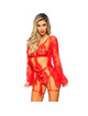 Babydoll Leg Avenue Lilian Vermelho