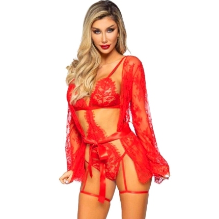 Babydoll Leg Avenue Lilian Vermelho
