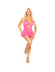 leg avenue - 87203 mini vestido halter con pedrerÍa rosa - talla Única