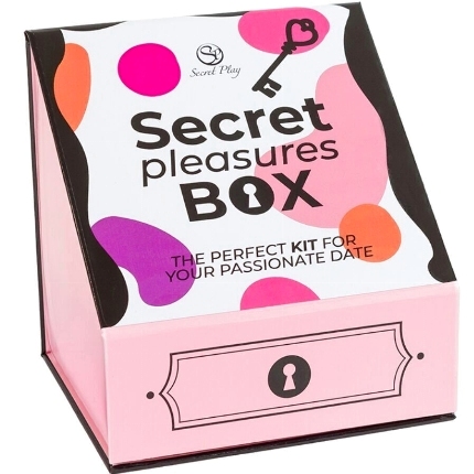secret play - pleasures box for couples: dice + vibrating bullet + feather pen