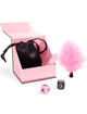 secret play - pleasures box for couples: dice + vibrating bullet + feather pen
