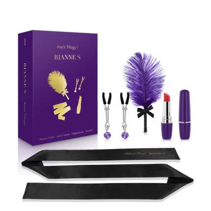 Set I Rianne's Ana's Trilogy venta, vibrador, pinzas y pluma, 341017