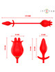 Intense - melanie double clitoris stimulator with zigzag tongue