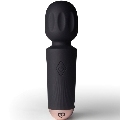 rocks-off - mini rechargeable wand 16 functions black tulip