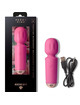 rocks-off - mini rechargeable wand 16 functions black tulip