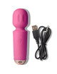 rocks-off - mini rechargeable wand 16 functions black tulip