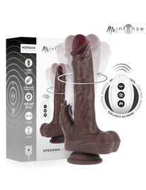 mr intense - morgan realÍstico multifunciÓn con vibraciÓn, rotacion y up and down control remoto 23 cm -o- 3.5 cm