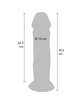 Dildo Realístico Get Real Deluxe Bege 35,5 cm