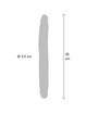 get real - double-ended silicone dildo caramel 35 cm