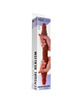 get real - dildo doble dong de silicona caramelo 40 cm