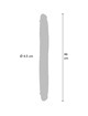get real - dildo doble dong de silicona caramelo 46 cm