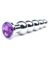 Anal Plug with Jewel Purple 14 cm 243023