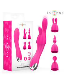 intense - cher vibrador 20 patrones con cabezales intercambiables