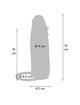 get real - funda hydrated skin de silicona con vibraciÓn para pene caramelo 16 cm