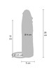 get real - hydrated skin silicone vibrating penis sleeve caramel 20 cm