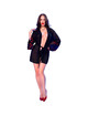 chilirose - cr 4882 babydoll & thong black s