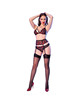 chilirose - cr 4883 set cuatro piezas negro s