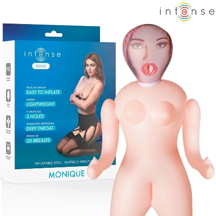 Boneca Insuflável Intense Dolls Monique com Três Orifícios