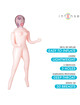intense dolls - monique inflatable doll with three orifices