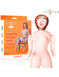 intense dolls - scarlett muÑeca hinchable con tres orificios