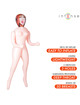 intense dolls - scarlett inflatable doll with three orifices