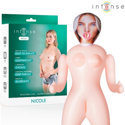 Boneca Insuflável Intense Dolls Nicole com Três Orifícios