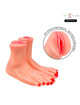 intense deep touch - gabbie two-piece foot-shaped mastubador