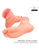 intense deep touch - gabbie two-piece foot-shaped mastubador