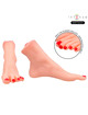 intense deep touch - gabbie two-piece foot-shaped mastubador