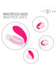 intense - julia vibrador & estimulador de pinzas control remoto