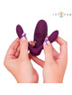 intense - sandra vibrador & estimulador de pinzas con golpeteo control remoto