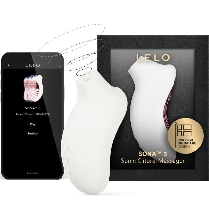 lelo - sona 3 masajeador sÓnico de clÍtoris blanco