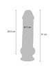 get real - pene realÍstico deluxe con testÍculos extra grueso 31 cm