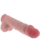 get real - pene realÍstico deluxe con testÍculos extra grueso 34.5 cm
