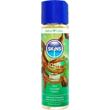 Lubrificante Água Skins Sabor Chocolate e Menta 130 ml