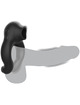 Cockring Black&Silver Silicon com Vibração e Recarregável Preto