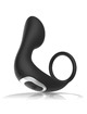 black&silver - remote control anal massager rechargeable silicone black