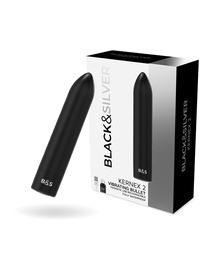 Bala Vibratória Black&Silver Kernex 2 Preta