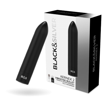 Bala Vibratória Black&Silver Kernex 2 Preta