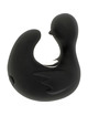 black&silver - dedal pato estimulador de silicona recargable duckymania