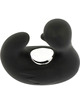 black&silver - duckymania rechargeable silicone stimulating duck thimble
