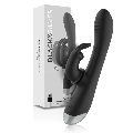 black&silver - dj. adam estimulador rabbit silicona recargable negro
