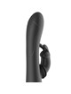 black&silver - dj. adam rechargeable silicone rabbit stimulator black