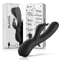 black&silver - jamie rechargeable silicone rabbit stimulator black
