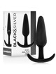 black&silver - kael plug anal silicona con asa mediano