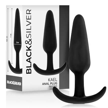 Plug Anal Black&Silver Kael Preto