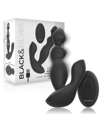 Estimulador da Próstata Black&Silver Cora com Comando Preto