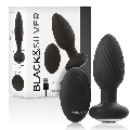 Estimulador da Próstata Black&Silver com Rotação e Comando Preto