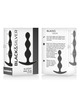 black&silver - rupert cadena bolas anales 10 cm